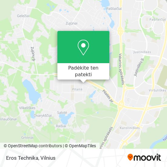 Eros Technika žemėlapis