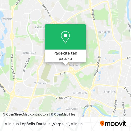 Vilniaus Lopšelis-Darželis „Varpelis“ žemėlapis