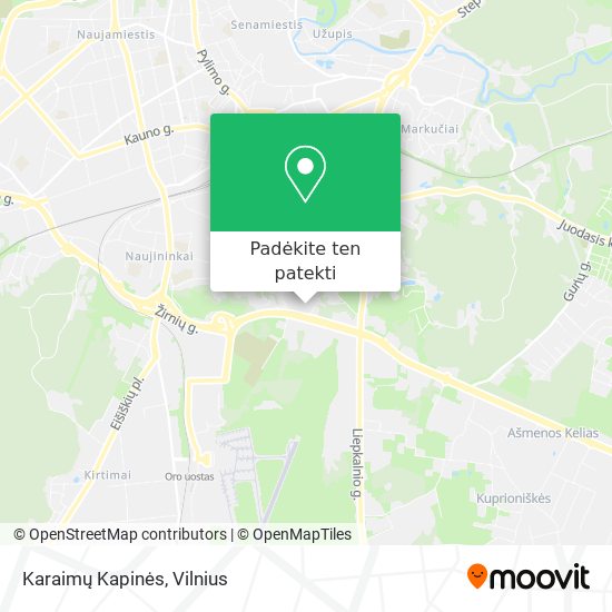 Karaimų Kapinės žemėlapis