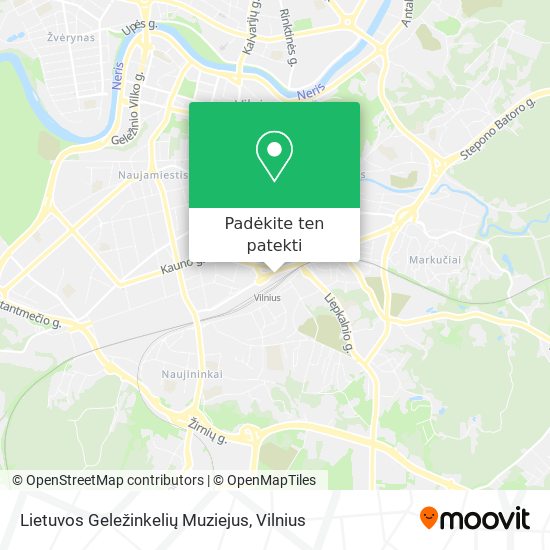 Lietuvos Geležinkelių Muziejus žemėlapis