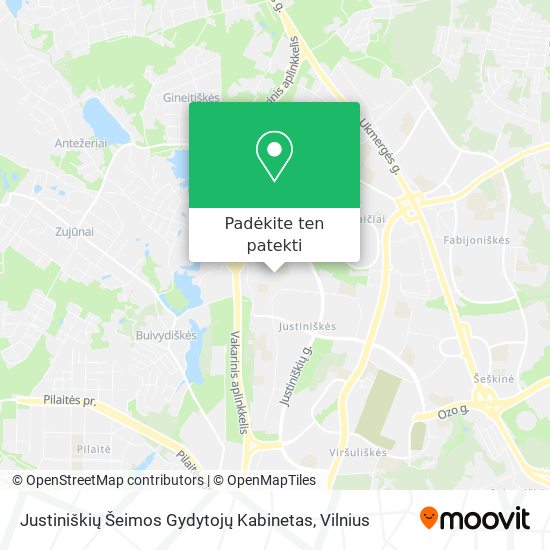 Justiniškių Šeimos Gydytojų Kabinetas žemėlapis