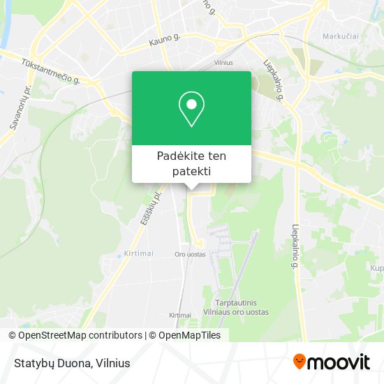 Statybų Duona žemėlapis