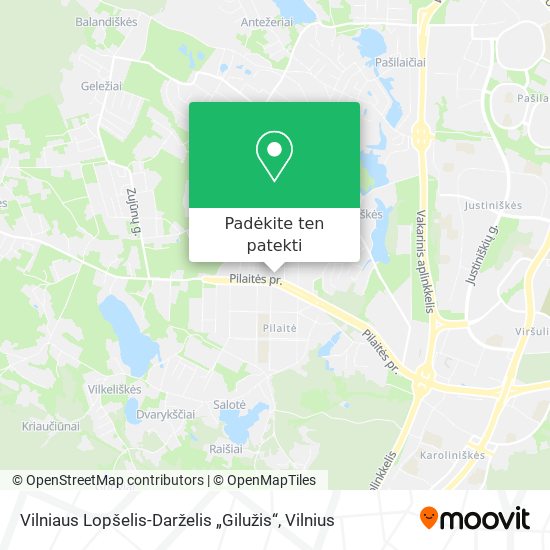 Vilniaus Lopšelis-Darželis „Gilužis“ žemėlapis