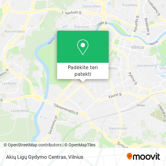 Akių Ligų Gydymo Centras žemėlapis