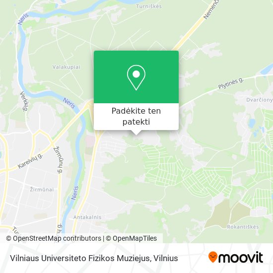 Vilniaus Universiteto Fizikos Muziejus žemėlapis