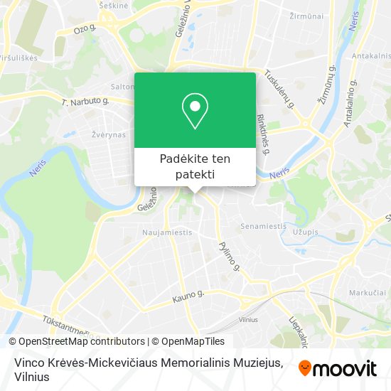 Vinco Krėvės-Mickevičiaus Memorialinis Muziejus žemėlapis