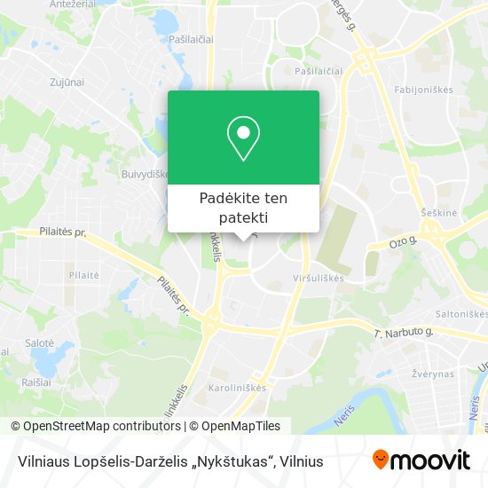 Vilniaus Lopšelis-Darželis „Nykštukas“ žemėlapis