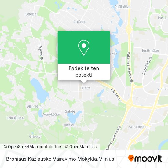 Broniaus Kazlausko Vairavimo Mokykla žemėlapis