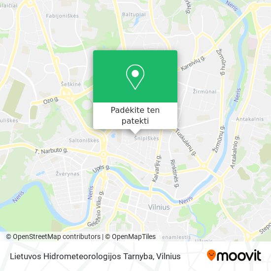 Lietuvos Hidrometeorologijos Tarnyba žemėlapis