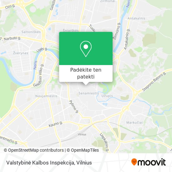 Valstybinė Kalbos Inspekcija žemėlapis