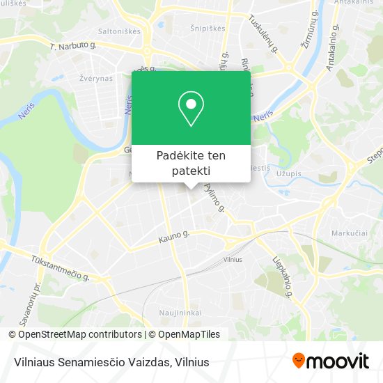 Vilniaus Senamiesčio Vaizdas žemėlapis