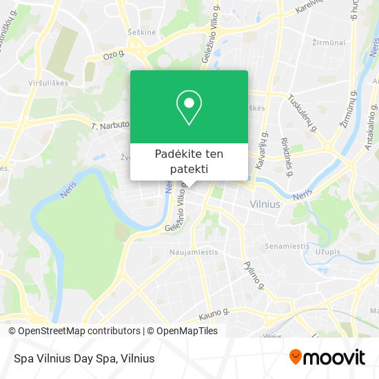 Spa Vilnius Day Spa žemėlapis