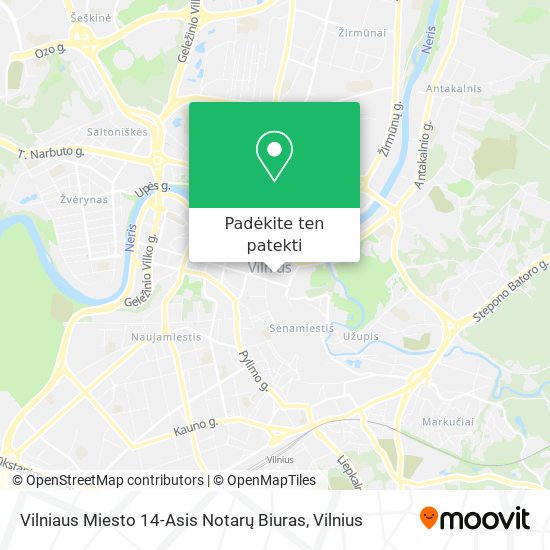 Vilniaus Miesto 14-Asis Notarų Biuras žemėlapis