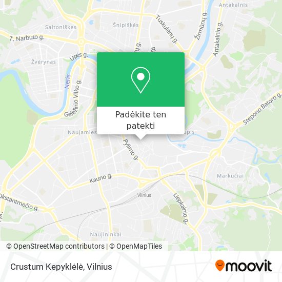 Crustum Kepyklėlė žemėlapis