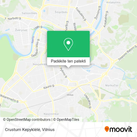 Crustum Kepyklėlė žemėlapis