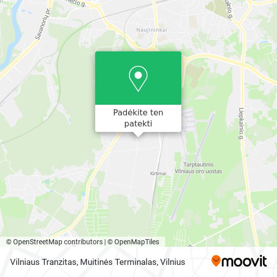 Vilniaus Tranzitas, Muitinės Terminalas žemėlapis