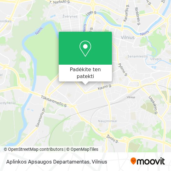 Aplinkos Apsaugos Departamentas žemėlapis