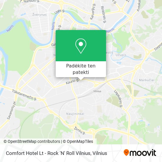 Comfort Hotel Lt - Rock 'N' Roll Vilnius žemėlapis