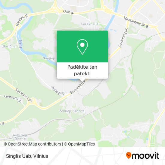 Singlis Uab žemėlapis