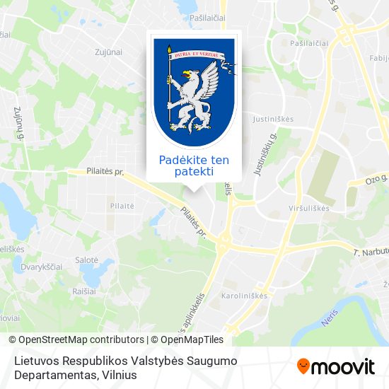 Lietuvos Respublikos Valstybės Saugumo Departamentas žemėlapis