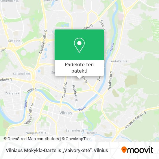 Vilniaus Mokykla-Darželis „Vaivorykštė“ žemėlapis