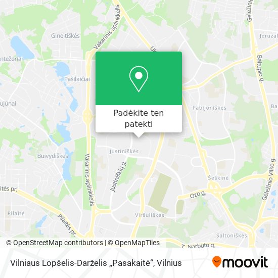 Vilniaus Lopšelis-Darželis „Pasakaitė“ žemėlapis