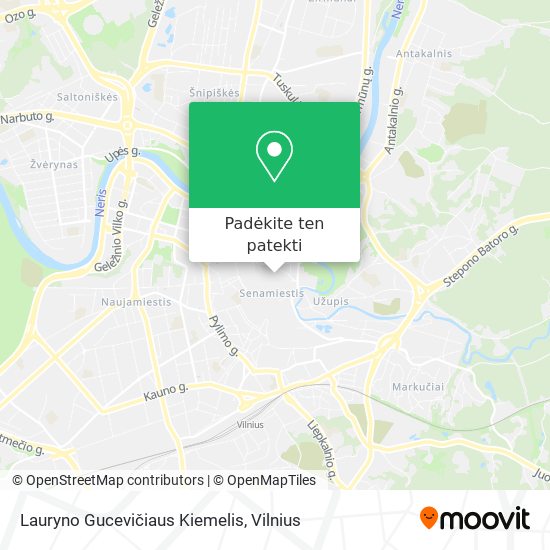 Lauryno Gucevičiaus Kiemelis žemėlapis