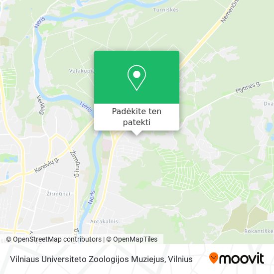 Vilniaus Universiteto Zoologijos Muziejus žemėlapis