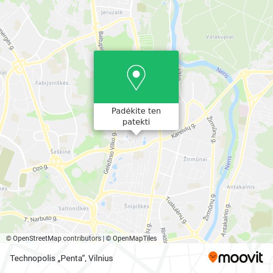 Technopolis „Penta“ žemėlapis