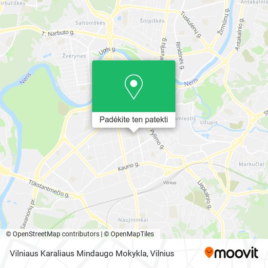 Vilniaus Karaliaus Mindaugo Mokykla žemėlapis