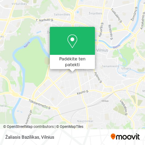 Žaliasis Bazilikas žemėlapis