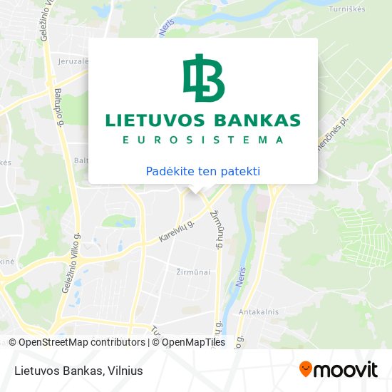 Lietuvos Bankas žemėlapis