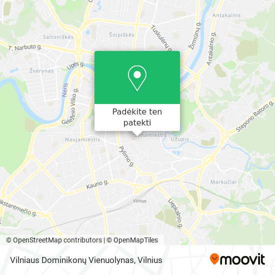 Vilniaus Dominikonų Vienuolynas žemėlapis