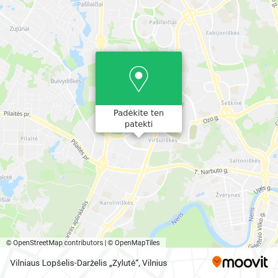 Vilniaus Lopšelis-Darželis „Zylutė“ žemėlapis