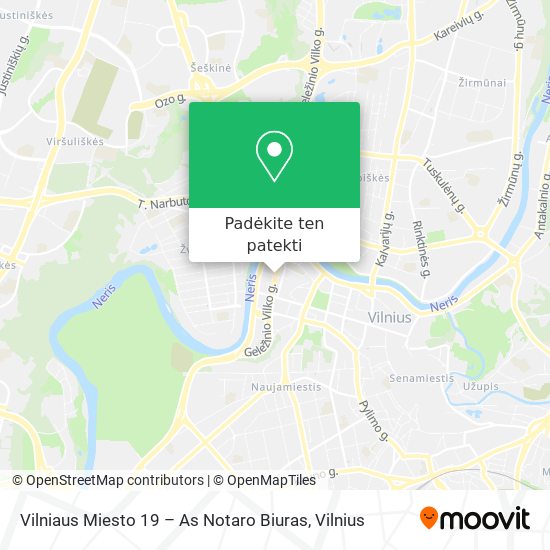 Vilniaus Miesto 19 – As Notaro Biuras žemėlapis