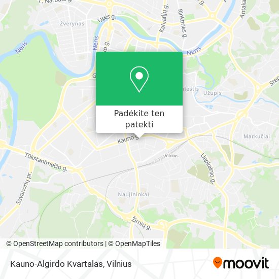 Kauno-Algirdo Kvartalas žemėlapis