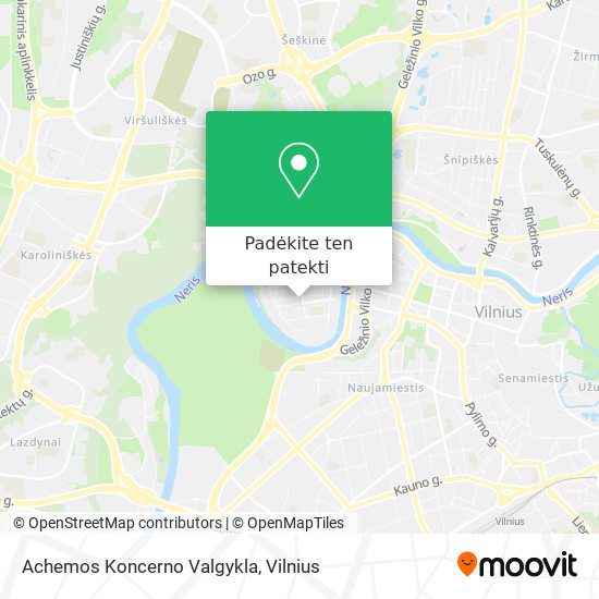 Achemos Koncerno Valgykla žemėlapis