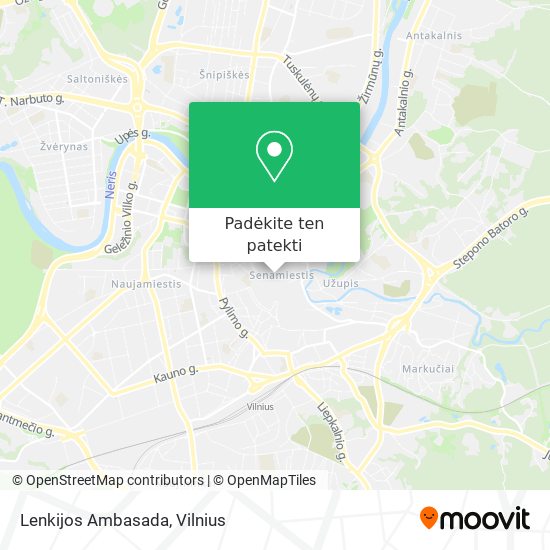 Lenkijos Ambasada žemėlapis