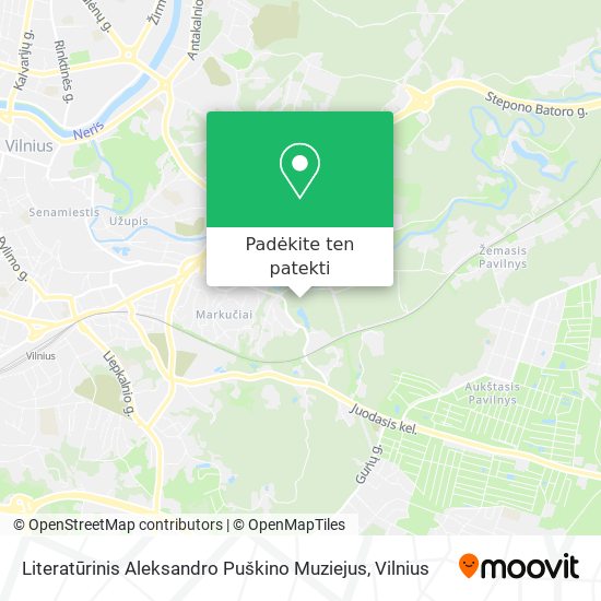 Literatūrinis Aleksandro Puškino Muziejus žemėlapis
