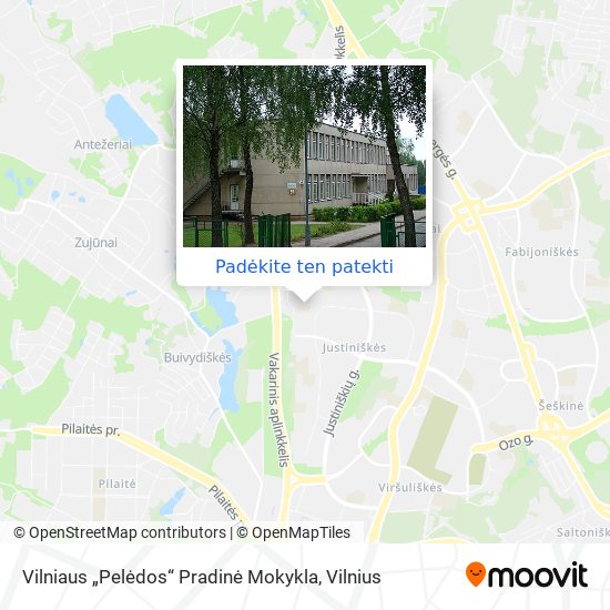 Vilniaus „Pelėdos“ Pradinė Mokykla žemėlapis