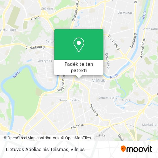 Lietuvos Apeliacinis Teismas žemėlapis