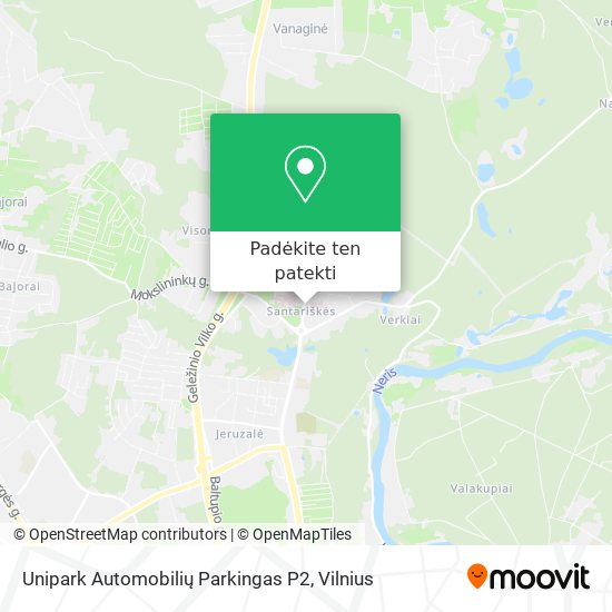 Unipark Automobilių Parkingas P2 žemėlapis