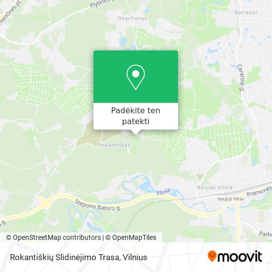 Rokantiškių Slidinėjimo Trasa žemėlapis