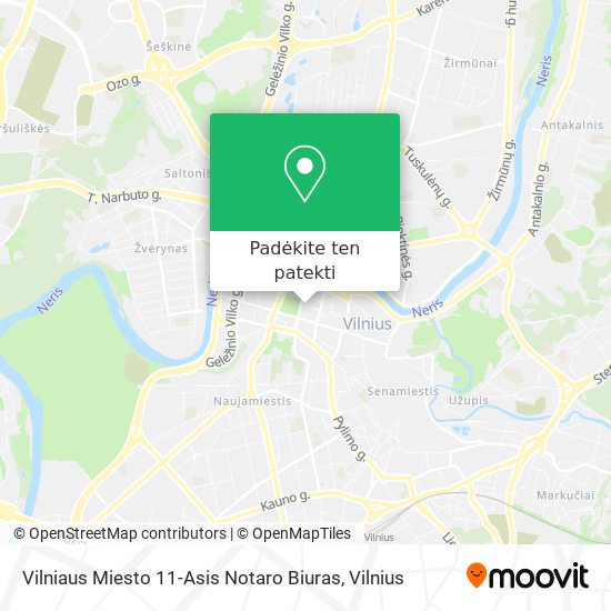 Vilniaus Miesto 11-Asis Notaro Biuras žemėlapis
