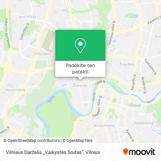Vilniaus Darželis „Vaikystės Sodas“ žemėlapis