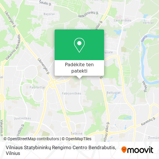 Vilniaus Statybininkų Rengimo Centro Bendrabutis žemėlapis