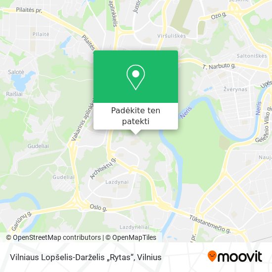 Vilniaus Lopšelis-Darželis „Rytas“ žemėlapis