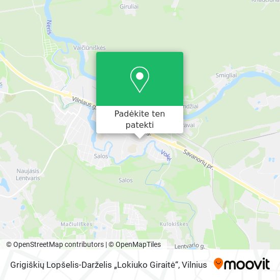 Grigiškių Lopšelis-Darželis „Lokiuko Giraitė“ žemėlapis