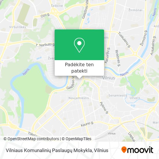 Vilniaus Komunalinių Paslaugų Mokykla žemėlapis