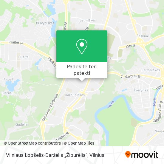 Vilniaus Lopšelis-Darželis „Žiburėlis“ žemėlapis